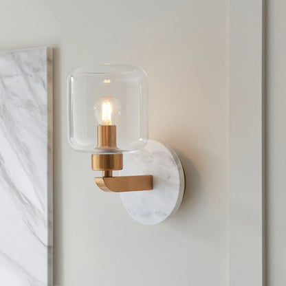 Travi Volakas Marble Wall Light - White