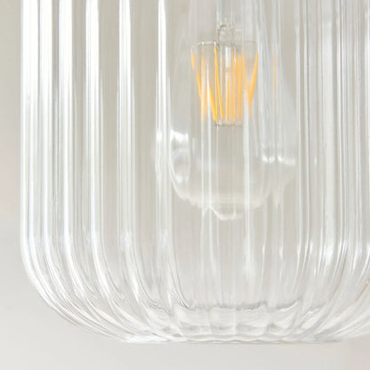 Travi Volakas Marble Ribbed 1 Pendant Light - White