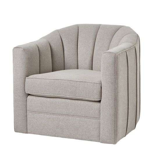 Lily Swivel Chair - Oatmeal Twill