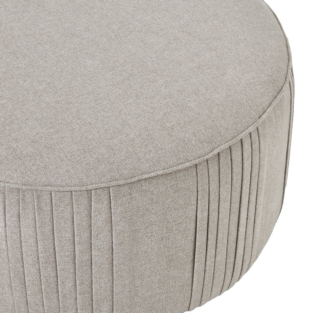 Lily Swivel Ottoman - Oatmeal Twill