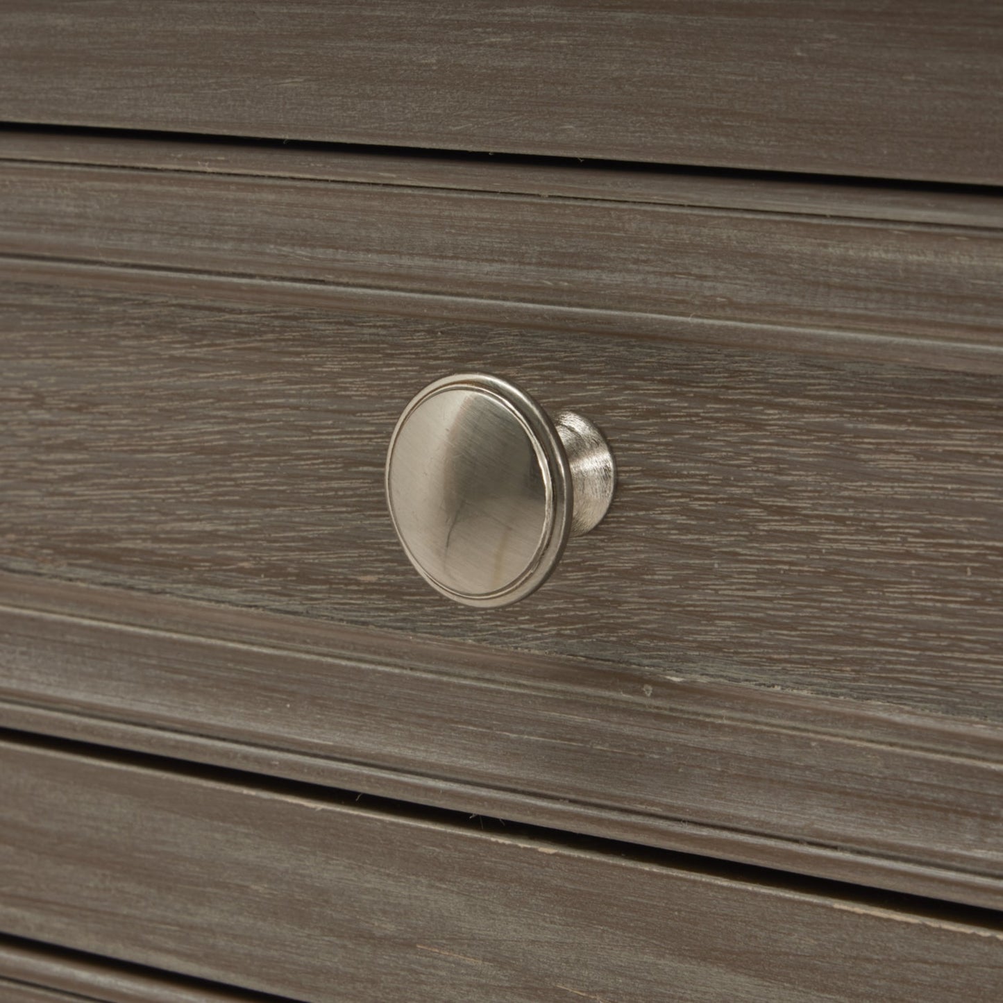 The Serene Collection 3 Drawer Bedside Table - Grey