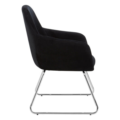 Stockholm Fabric Chair - Black