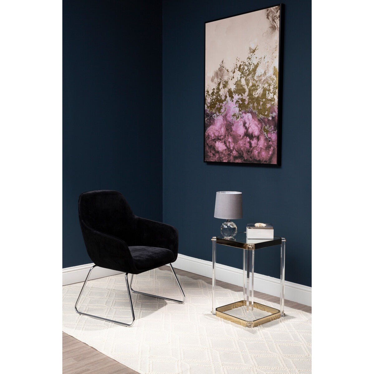 Stockholm Fabric Chair - Black