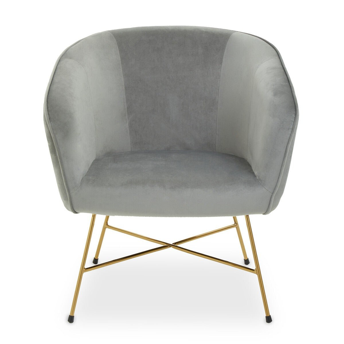 Stockholm Chair - Grey & Metal Frame