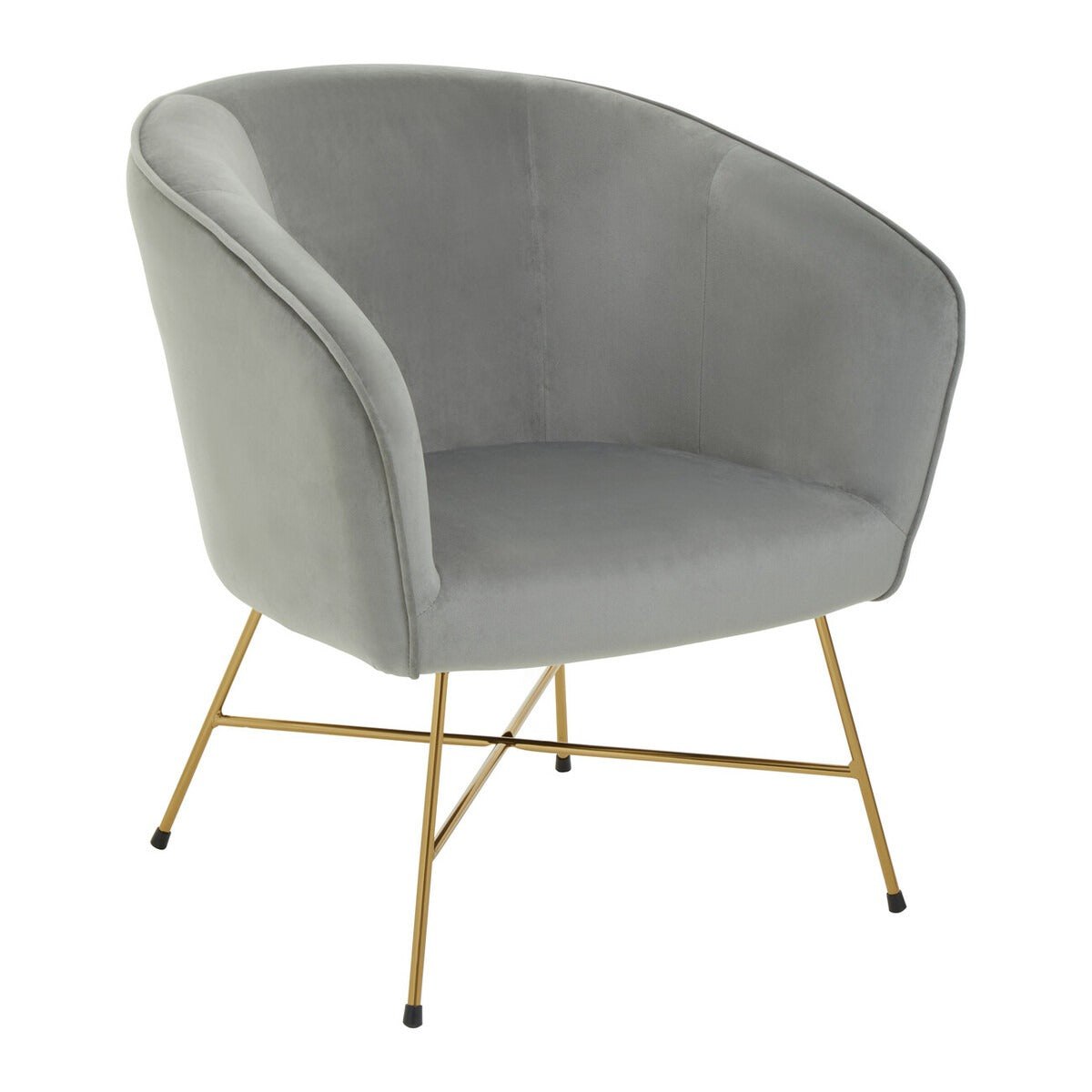 Stockholm Chair - Grey & Metal Frame