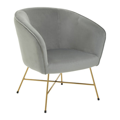 Stockholm Chair - Grey & Metal Frame