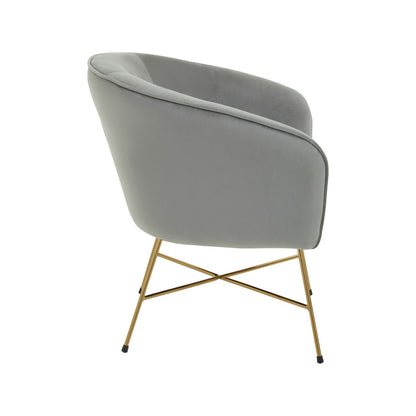 Stockholm Chair - Grey & Metal Frame