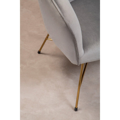 Stockholm Chair - Grey & Metal Frame