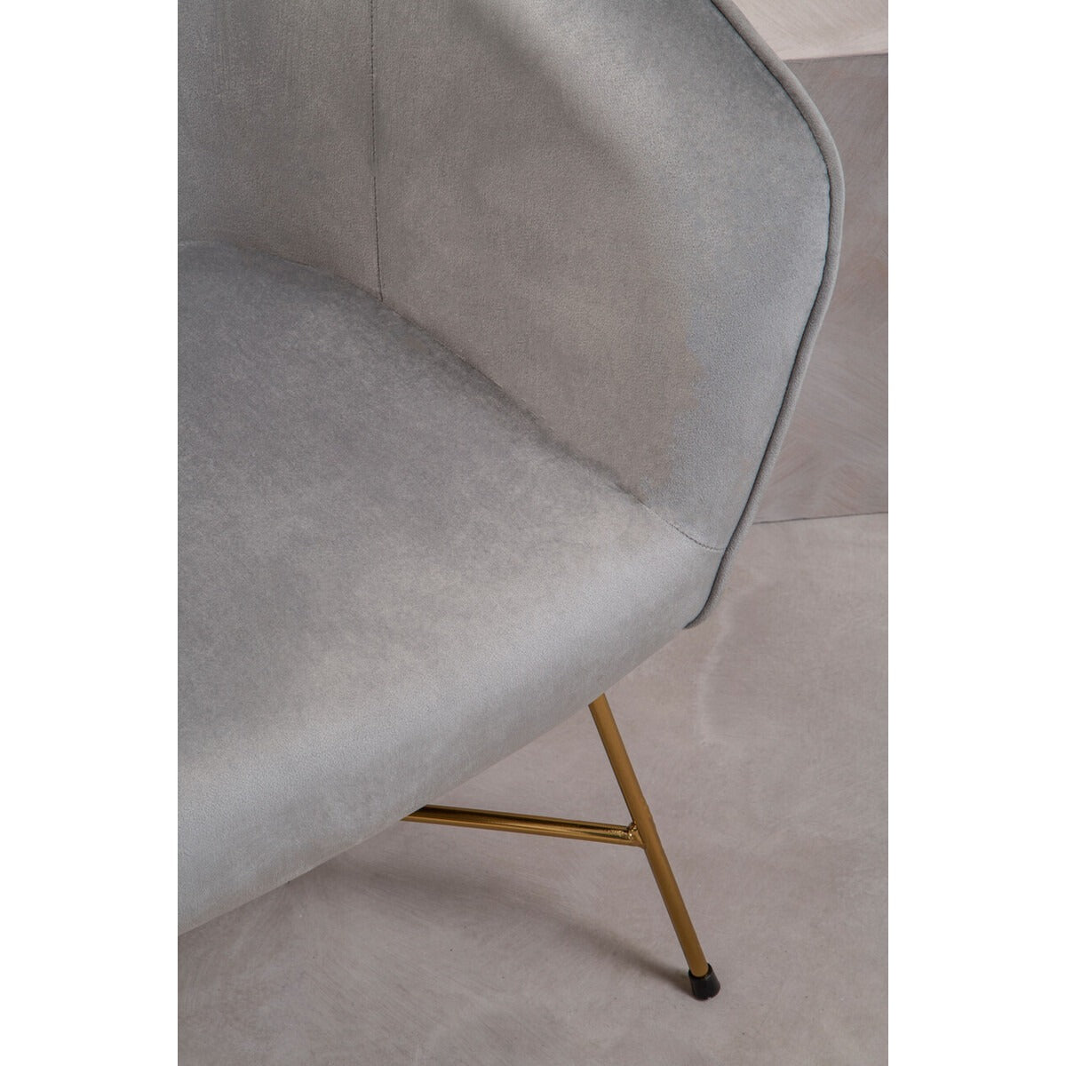 Stockholm Chair - Grey & Metal Frame