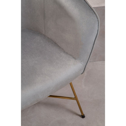 Stockholm Chair - Grey & Metal Frame