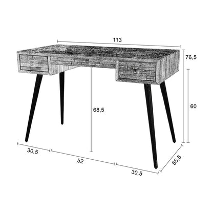 Lee Desk Table - Brown