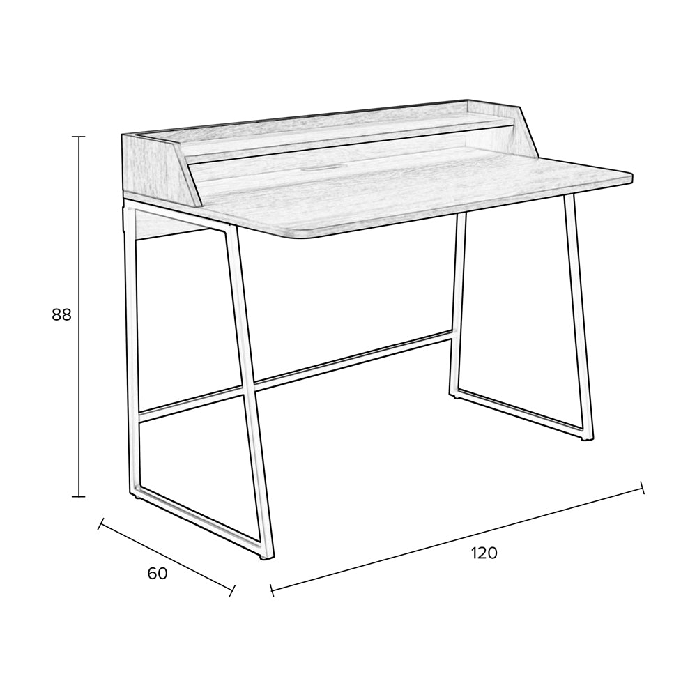 Georgia Desk Table - Black