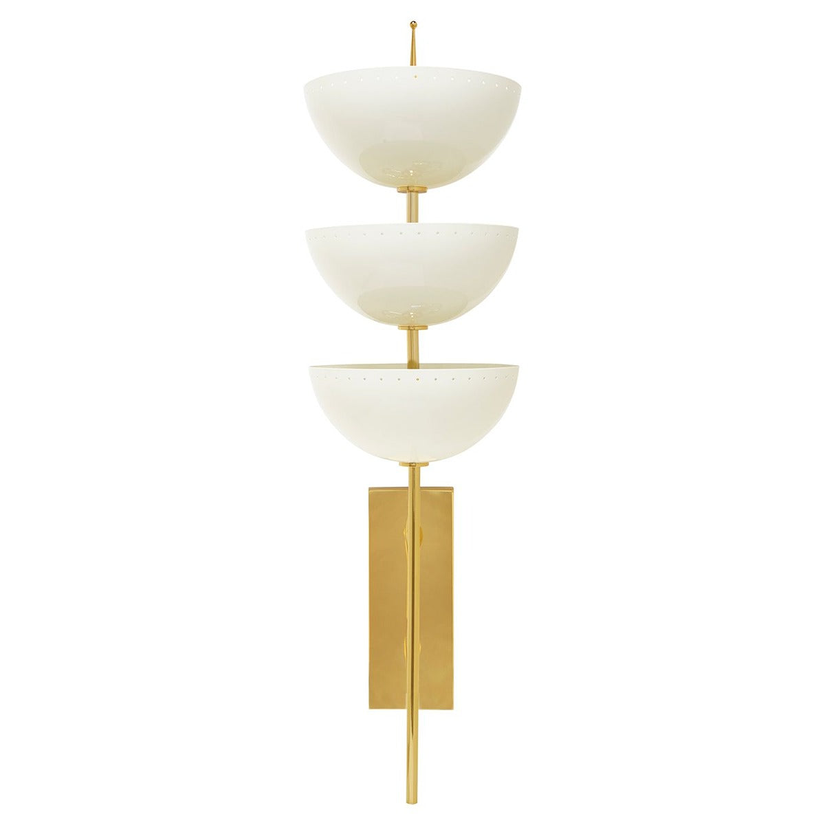 Lisbon Wall Sconce - Brass & Ivory