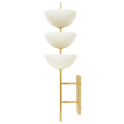 Lisbon Wall Sconce - Brass & Ivory