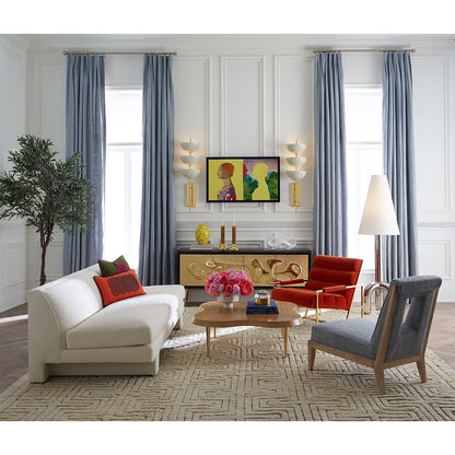 Lisbon Wall Sconce - Brass & Ivory