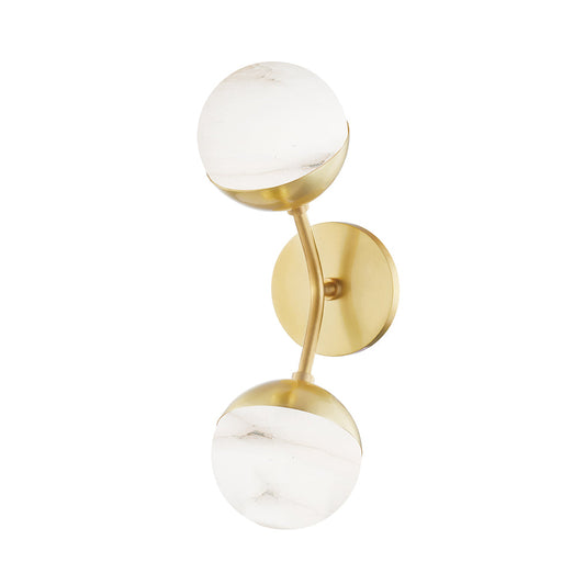 Saratoga Wall Sconce - Aged Brass