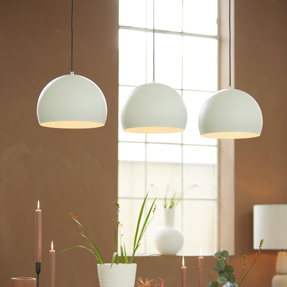 Jaicey 3 Light Pendant Light - Light Grey