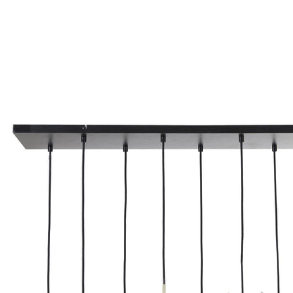 Rakel 10 Pendant Light - Antique Bronze & Smoked Glass