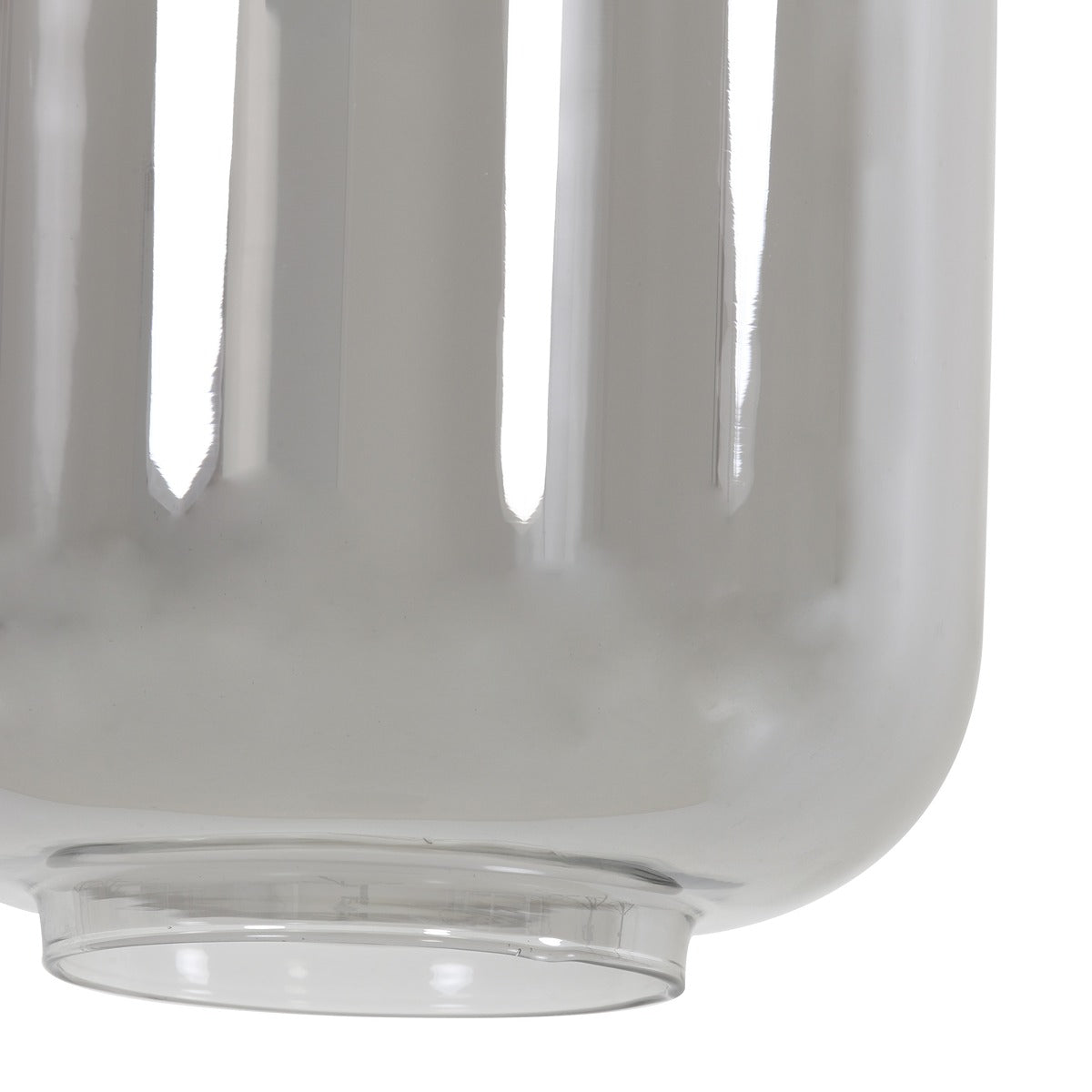 Lekar 3 Light Pendant Light - Antique Bronze & Smoked Glass