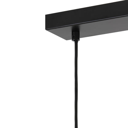 Lekar 3 Light Pendant Light - Antique Bronze & Smoked Glass