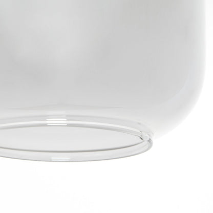 Lekar 5 Light Pendant Light - Black & Smoked Glass