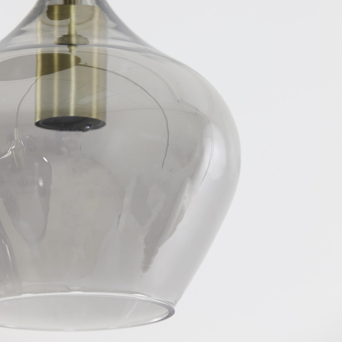 Rakel 5 Pendant Light - Antique Bronze & Smoked Glass