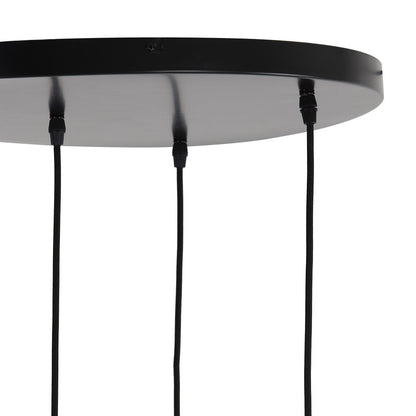 Lekar 5 Pendant Light - Antique Bronze & Smoked Glass