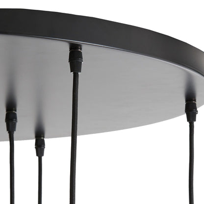 Lekar 9 Pendant Light - Antique Bronze & Smoked Glass