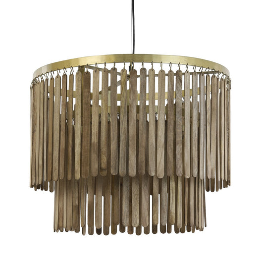 Gularo Wooden Pendant Light - Bronze