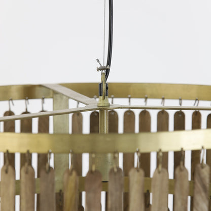 Gularo Wooden Pendant Light - Bronze