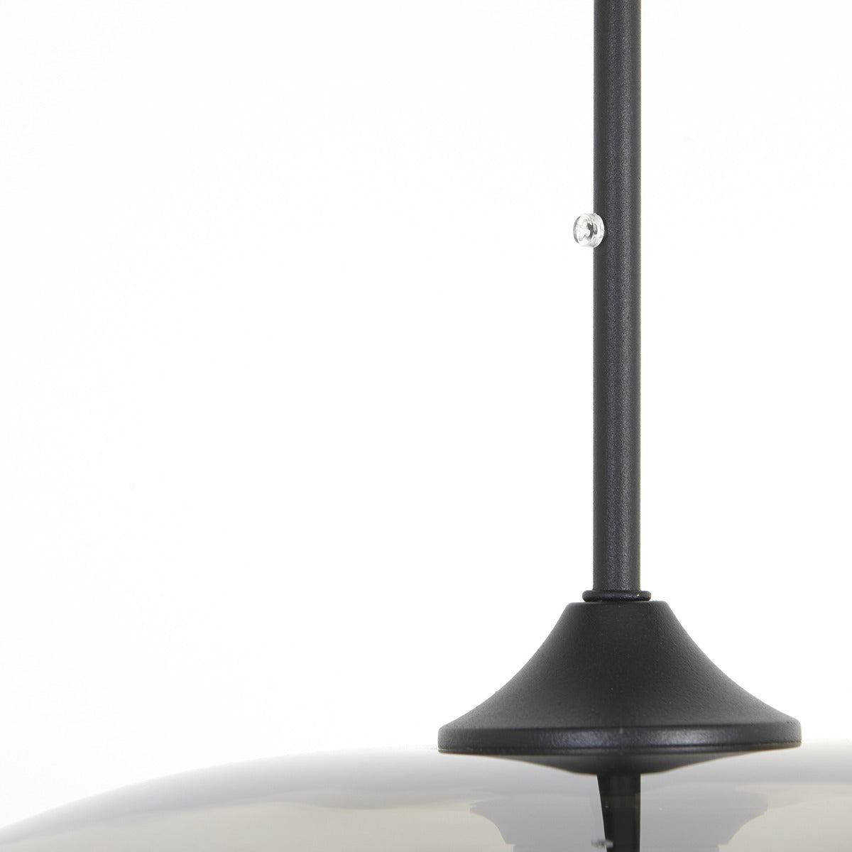 Mayson Pendant Light - Matte Black & Smoked Glass