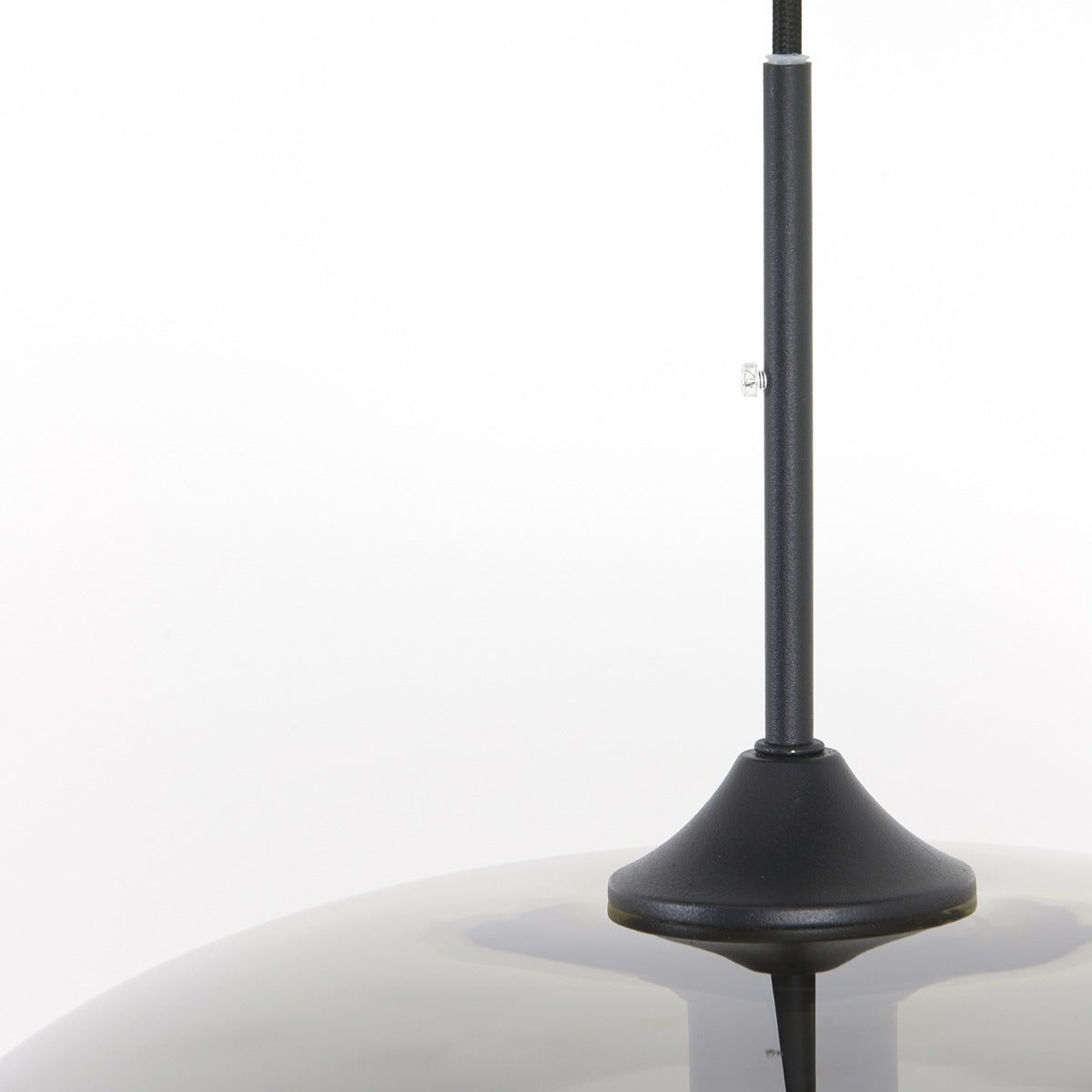 Mayson Pendant Light - Matte Black & Smoked Glass