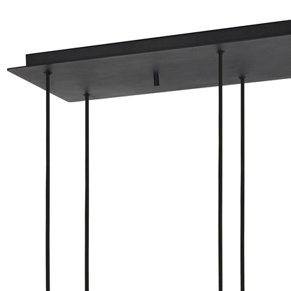 Mayson Pendant Light - Matte Black & Smoked Glass