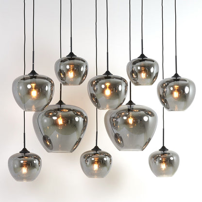 Mayson Pendant Light - Matte Black & Smoked Glass