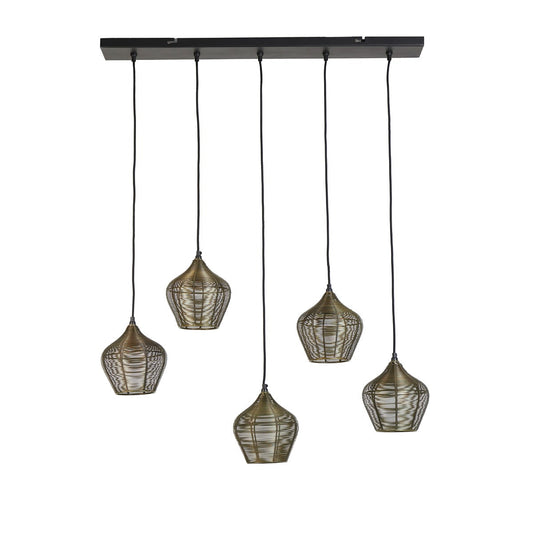Alvaro 5 Light Pendant Light - Antique Bronze