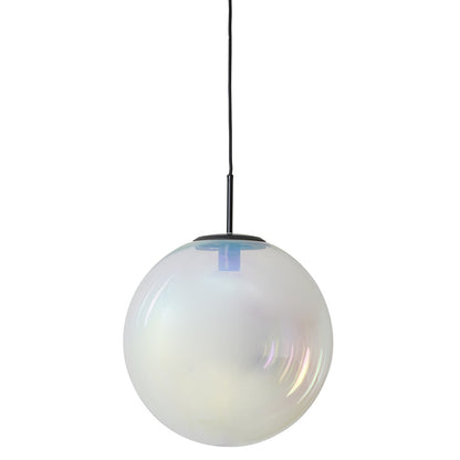 Medina Pendant Light - Black & Rainbow Glass
