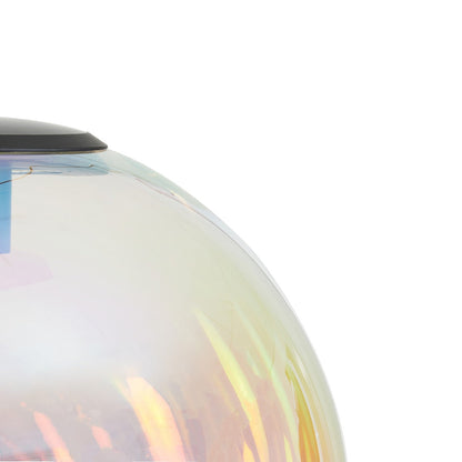 Medina Pendant Light - Black & Rainbow Glass