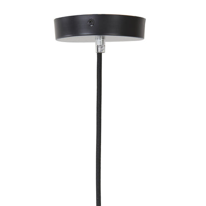 Medina Pendant Light - Black & Rainbow Glass