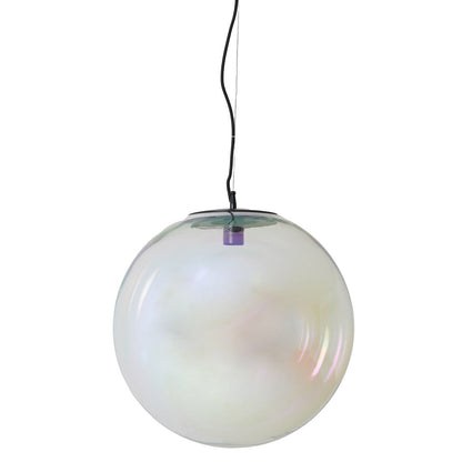 Medina Pendant Light - Black & Rainbow Glass