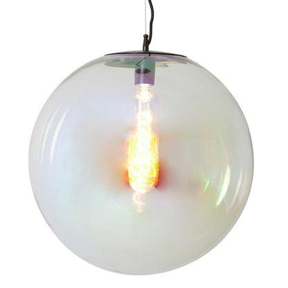 Medina Pendant Light - Black & Rainbow Glass