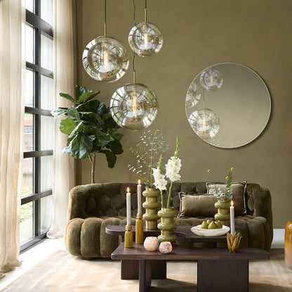 Medina Pendant Light - Antique Bronze & Clear