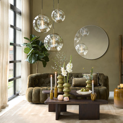 Medina Pendant Light - Antique Bronze & Clear