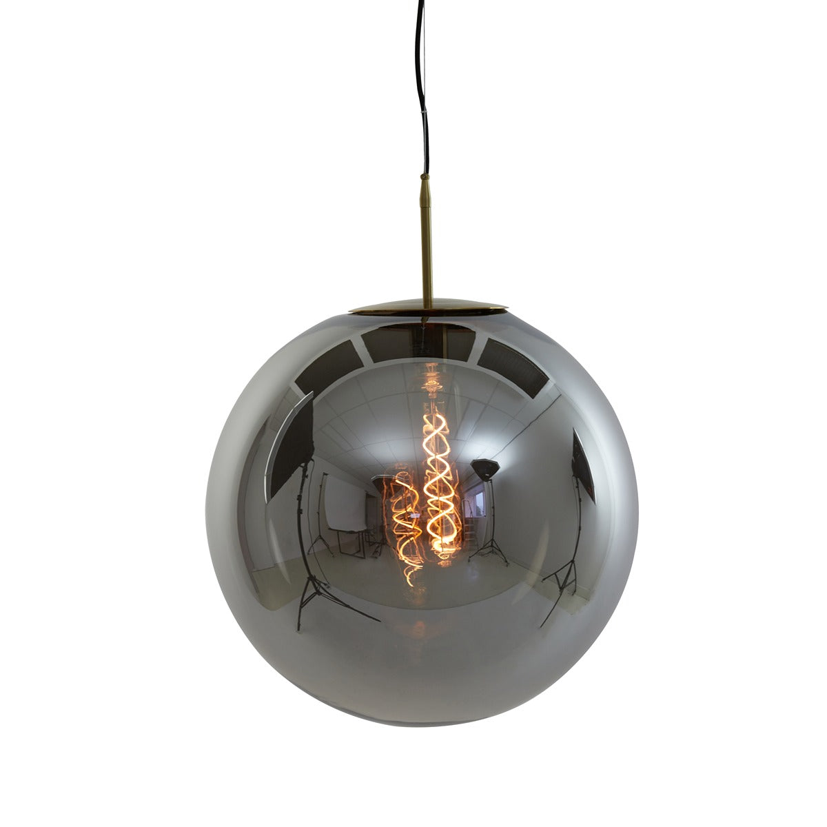Medina Pendant Light - Antique Bronze & Smoked Glass