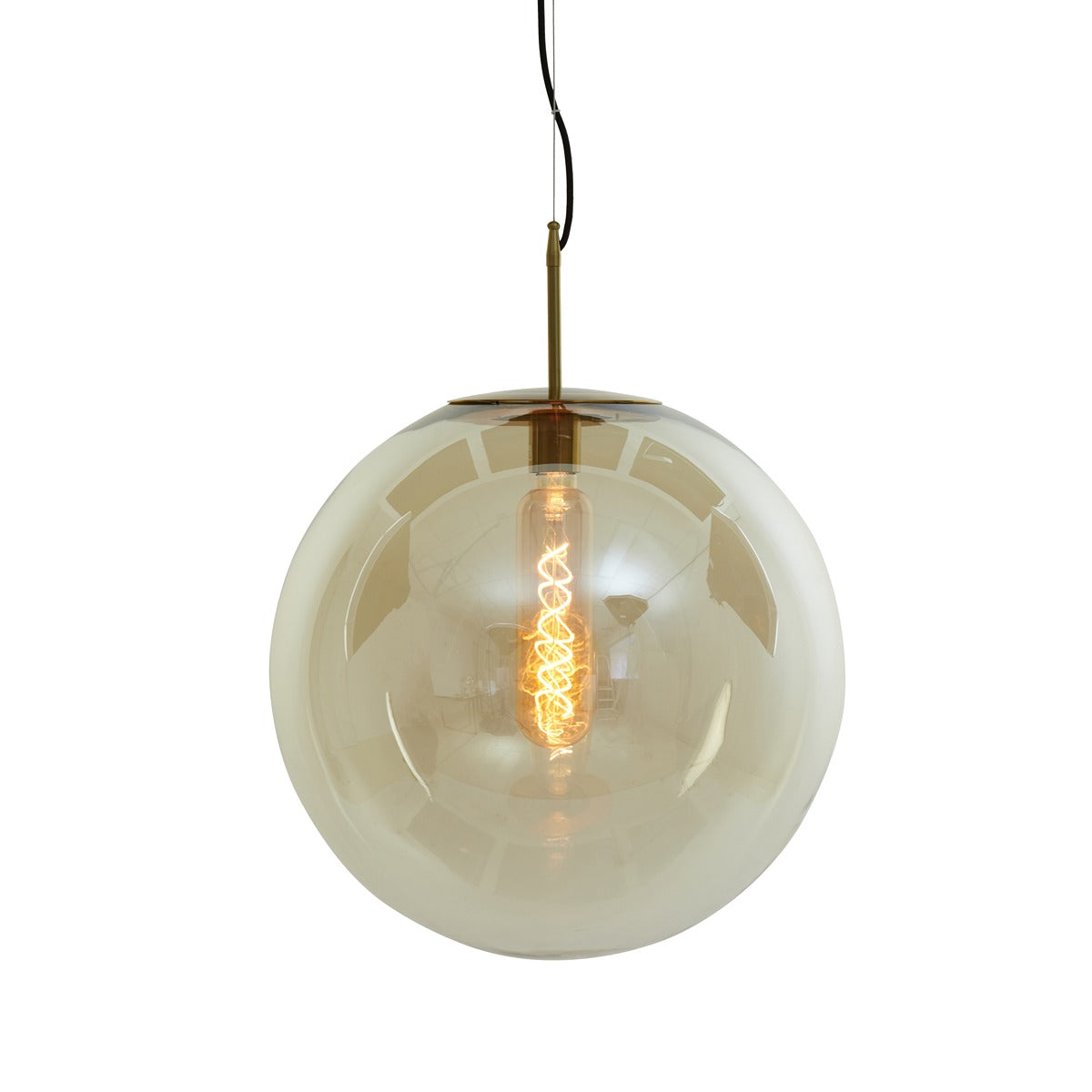 Medina Pendant Light - Antique Bronze & Amber