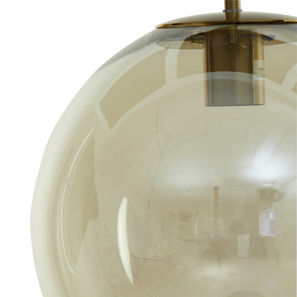 Medina Pendant Light - Antique Bronze & Amber