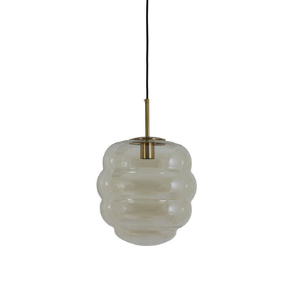 Misty Pendant Light - Gold & Amber