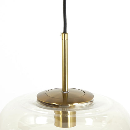 Misty Pendant Light - Gold & Amber