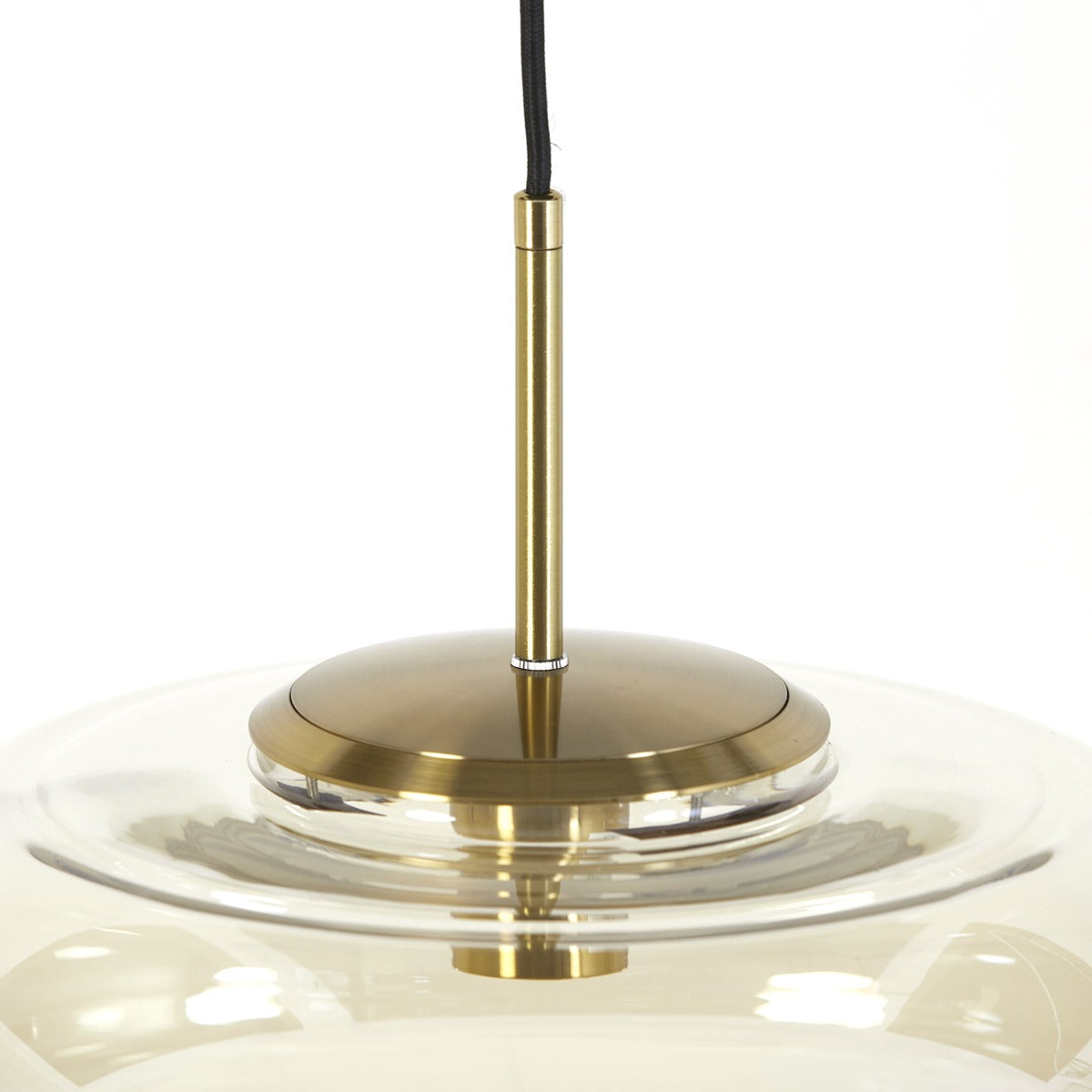 Misty Pendant Light - Gold & Amber