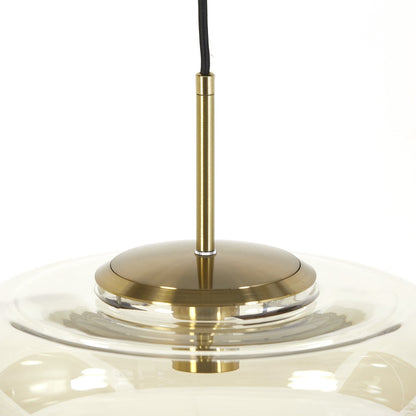 Misty Pendant Light - Gold & Amber