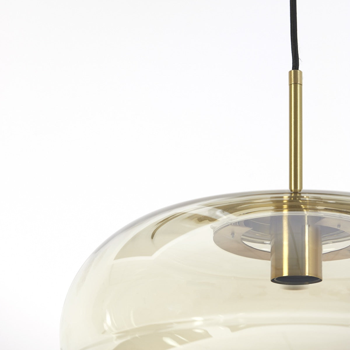 Misty Pendant Light - Gold & Amber